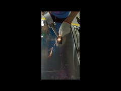 Carbon steel T joint welding by Handheld  laser welder